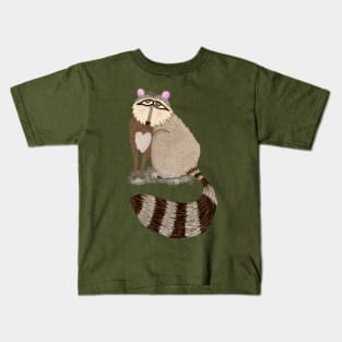 Racoon Eyes Kids T-Shirt